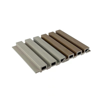 خرید 23x135mm پانل روکش WPC چوب پلاستیک کامپوزیت تخته فلوت دار پانل دیوار داخلی قهوه ای ساخت آنلاین