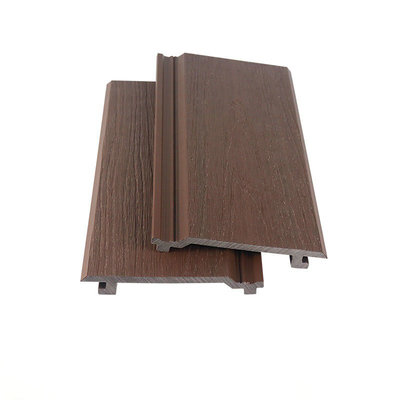 خرید محیط زیست دوستانه 145x20.5mm پنل دیواری WPC قهوه ای و چوب پلاستیک ترکیبی دیواری بیرونی برای ساخت و ساز ساخت آنلاین