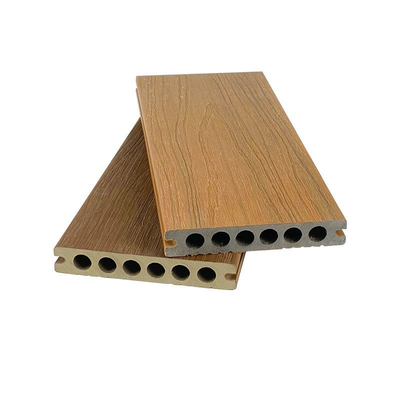 خرید Co Extrusion Wood Plastic Composite Decking Boards Outside Flooring 138x23mm سوراخ گرد HDPE ساخت آنلاین
