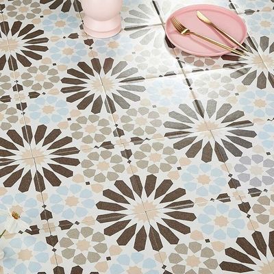 خرید کاشی سرامیکی روستایی خاکستری و آبی 20x20cm برای کف و دیوار حمام ساخت آنلاین