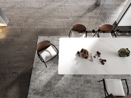 خرید کف داخلی 1420x2700mm سلاخ های سنگ مرمر پورسلین برای پروژه و SGS سفید مدرن پورسلین سنگ سنتر شده برای بازسازی ساخت آنلاین