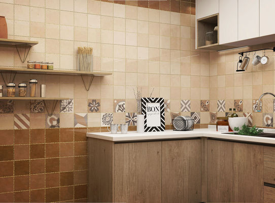 خرید کاشی دیواری سرامیکی قهوه ای 300x600mm برای آشپزخانه - خاک درجه AAA ساخت آنلاین
