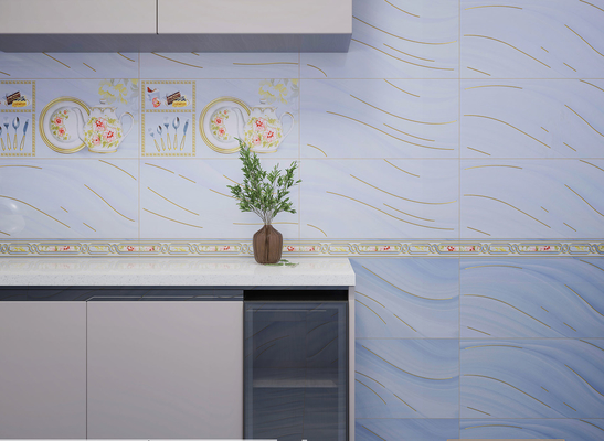 خرید کاشی آبی روشن 30x60 سانتی متر کاشی سرامیکی بدون محو و کاشی دیوار داخلی برای دوش ساخت آنلاین