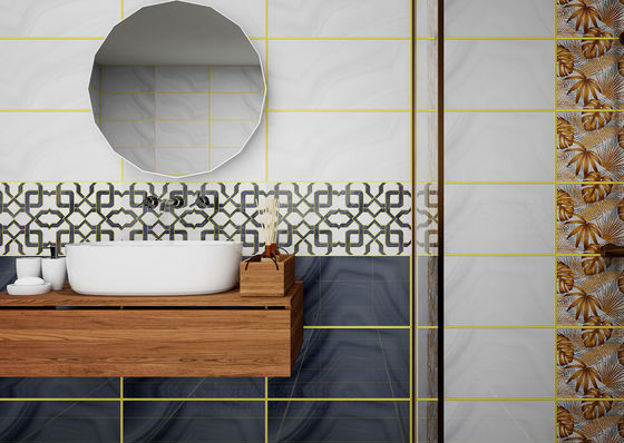 خرید کاشی های دیواری خاکستری 300x600mm خاکستری برای طراحی هتل ساخت آنلاین