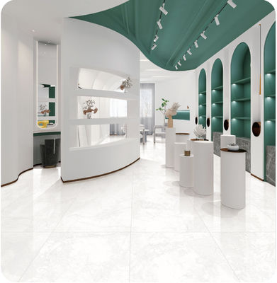 خرید 600x1200mm سفیدی نرم شیشه ای فرش پورسلین طبقه AAA ساخت آنلاین