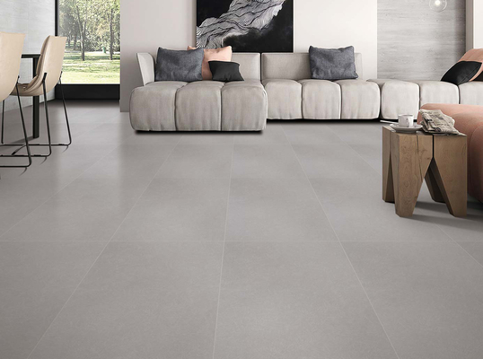 خرید کاشی های خاکستری شیشه ای 600x1200mm کف داخلی درجه AAA ساخت آنلاین