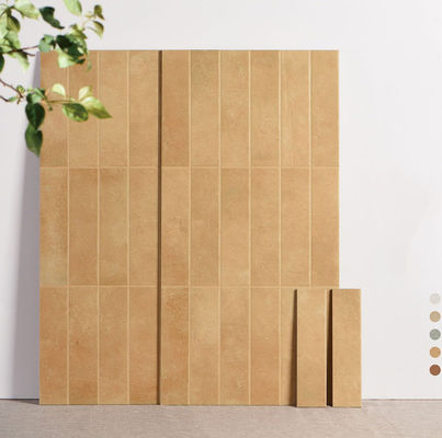 خرید کاشی دیواری سرامیکی ضد لغز 400x800mm قهوه ای روشن درجه AAA ساخت آنلاین