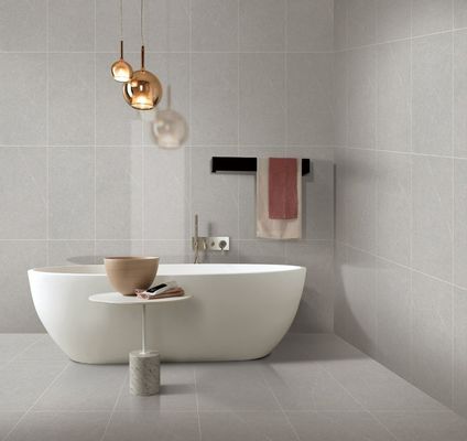 خرید 400x800 میلی متر کاشی دیواری سرامیکی آویزان خاکستری روشن درجه AAA ساخت آنلاین