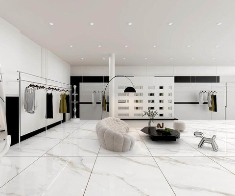 خرید کاشی پرسلان لعابدار پولیش شده سفید 1200x1200 میلی‌متر درجه AAA ساخت آنلاین