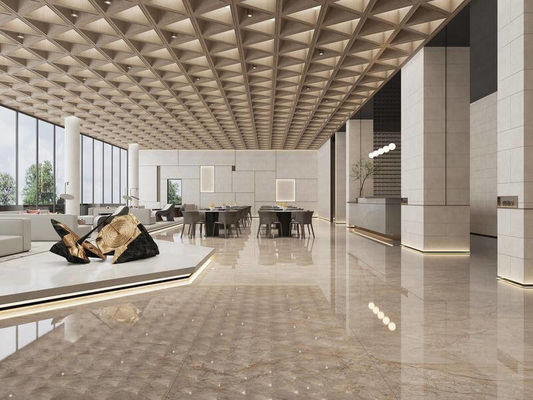 خرید کاشی پرسلان لعابدار پولیش شده 1200x1200mm زرد روشن 0.5% جذب آب ساخت آنلاین