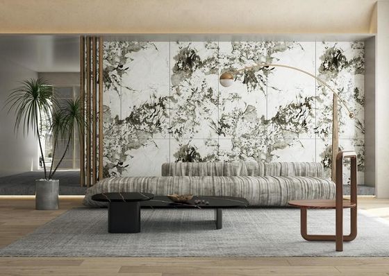 خرید 900x1800mm خاکستری پولیش شیشه ای فرش پورسلین برای کف داخلی ساخت آنلاین