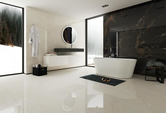 خرید کاشی پرسلان لعابدار جلا داده شده بژ 900x1800mm مقاوم در برابر اسید ضد لغزش ساخت آنلاین