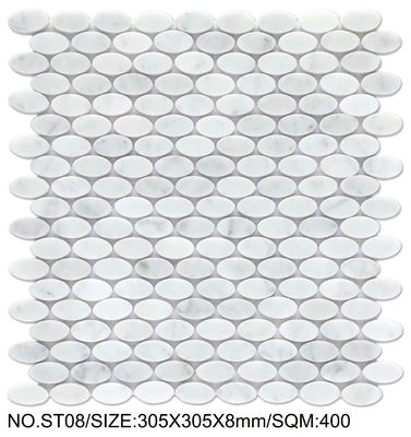 خرید سنگ موزاییک آجر نسوز سفید و سبز روشن 305x305mm برای اتاق غذاخوری و دفتر کار ساخت آنلاین