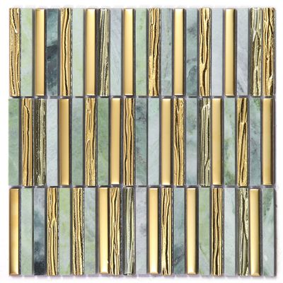 خرید 282x294mm موزاییک های سنگی طبیعی بدون محو و سازگار با محیط زیست برای بالکن و اتاق نشیمن ساخت آنلاین