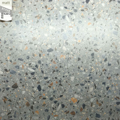 خرید طبقه AAA خاکستری 600x600mm سرامیک Terrazzo داخل کاشی کف برای اتاق غذاخوری و اتاق خواب ساخت آنلاین