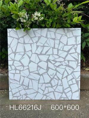 خرید کاشی سرامیکی تراتزو خاکستری خیره کننده 600x600 میلی‌متری برای کف داخلی حمام و بالکن ساخت آنلاین