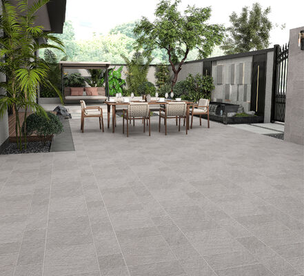 خرید کاشی‌های سرامیکی خاکستری روشن مات آنتی‌باکتریال 600x600 میلی‌متر کاشی کف بیرونی 12 میلی‌متری برای بالکن ساخت آنلاین