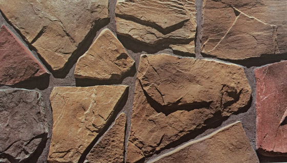 خرید آجر سنگ مصنوعی درجه AAA نارنجی بژ برای دیوارهای بیرونی ساخت آنلاین