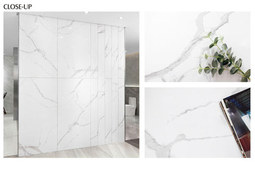 خرید کاشی مرمر کارارا شیک شده 600x1200mm پوسته فرش و دیواری ساخت آنلاین
