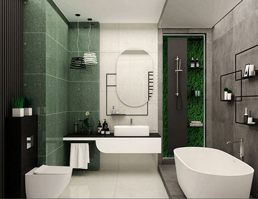 خرید 600x600mm سبز هندوانه پرتقال درخشان کاشی کف ساخت آنلاین