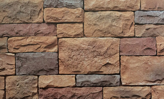 خرید سنگ دیواری 14mm SGS Textured Stone، نسوز شبیه سازی شده ساخت آنلاین