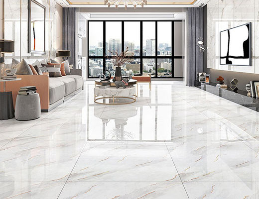 خرید 80x80cm کاشی کف رنگ طلای SASO تزئینات چینی سفید لعابدار Carrara CIQ ساخت آنلاین