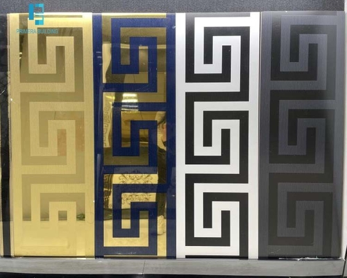 خرید کاشی کف چینی لعابدار سطح طلایی راهرو 300x600mm دکوراسیون ساختمان لوکس ساخت آنلاین