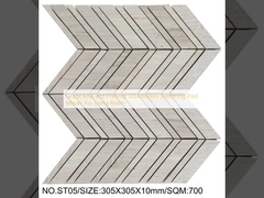 درجه AAA و آجر نسوز 305x305mm موزاییک استخر شنا