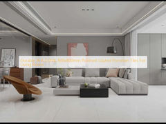 کاشی پرسلان لعابدار پولیش شده 800x800 میلی‌متر با دوام W.A 0.05% برای اتاق نشیمن