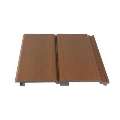 پنل پوشش WPC ضد آتش 145x20.5mm قهوه ای و بیرونی چوب پلاستیکی دیواره کامپوزیت برای پروژه
