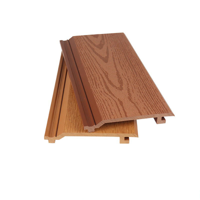 پنل دیواری بیرونی ضد آب WPC 145x20.5mm چوب پلاستیکی ترکیب تخت تخت برای تزئینات
