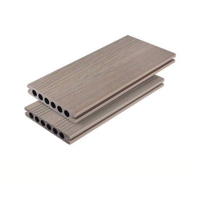 کفپوش ضد کپک خاکی WPC کفپوش چوبی پلاستیکی کامپوزیت پانل کف 138x23mm دکور حیاط بیرونی