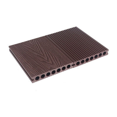 145x22mm چوب پلاستیک کامپوزیت کفپوش Wpc تخته برجسته سه بعدی عمیق بالکن پارک در فضای باز