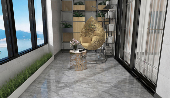 400x400mm خاکستری سرامیکی کاشی روستایی مت شیشه ای ضد اسید