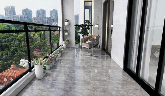 کاشی سرامیکی روستیک خاکستری 400x400 میلی‌متر درجه AAA برای کفپوش داخلی