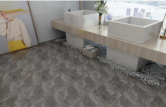 خاکستری ضد باکتری سرامیکی کاشی روستایی 400x400mm کف داخلی