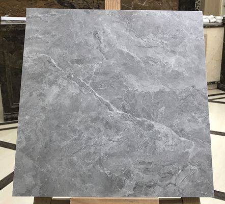 مسطح خاکستری 400x400mm داخلی سرامیکی کاشی روستایی مقاومت در برابر اسید و سنگ مرمر نگاه کاشی برای ساخت و ساز