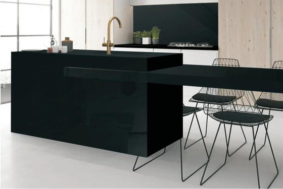 سنگ سنگي سياه خالص 1600x3200mm مقاوم به اسيد