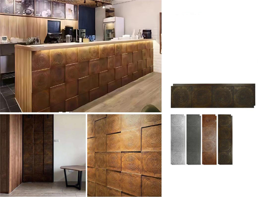 درخت حلقه چوب قهوه ای سنگ کشت آجر 1160x300x30mm ضد آب مهر و موم خوب