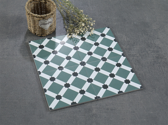 کاشی سرامیکی روستایی سبز روشن 20x20cm ضد لغزش کف داخلی
