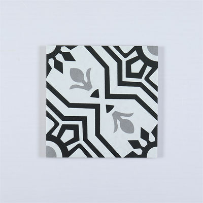 کاشی سرامیکی روستیک 20x20 سانتی متری برای کف داخلی مشکی خاکستری سفید