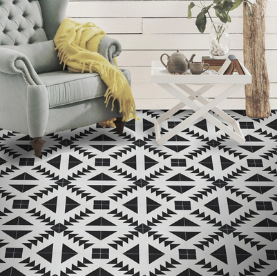 کاشی خاکستری سفید سیاه 20x20 سانتی متر AAA درجه ضد لغز