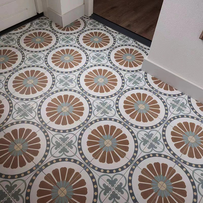 کاشی های خاکستری و آبی مقاوم در برابر خراش 200x200 میلی متر برای آشپزخانه و کاشی های سرامیکی پایدار برای اتاق خواب