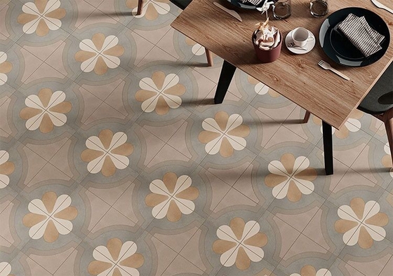 ضد اسید قهوه ای 200x200mm داخل کف سيرامک کاشی روستایی برای طراحی و اتاق غذا خوردن