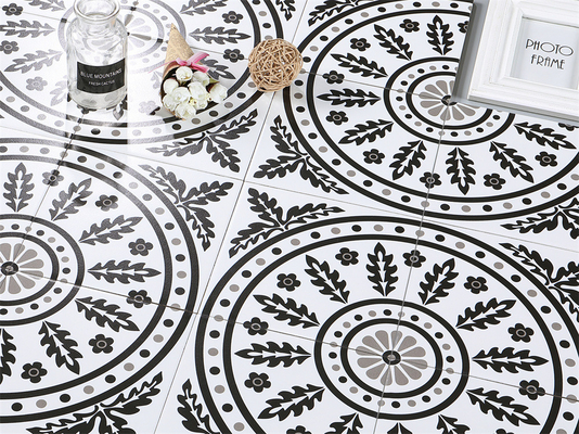 کاشی خاکستری سیاه و سفید 20x20 سانتی متر کاشی کف ضد لغز