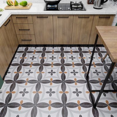 سنگ خاکستری 200x200mm دیوار داخلی و کف کاشی های سرامیکی روستایی برای بالکن و اتاق خواب