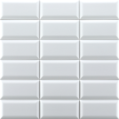 کاشی های سفید سرامیکی 75x152mm برای آشپزخانه حمام