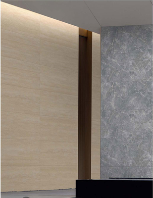 کاشی فضای باز آنتیک مات تراورتن زرد روشن 60x120 سانتی‌متر