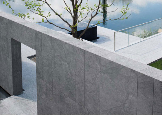 بدون محو شدن دیوار خاکستری 1200x600mm دیوار پرده بیرونی کاشی ضخیم برای بازسازی
