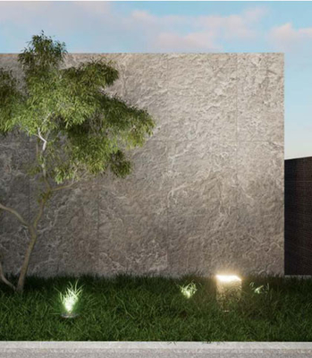 ضد باکتریایی نور خاکستری طبیعی سنگ مرمر سطح بیرونی پرده دیوار کاشی برای پروژه 600x1200mm